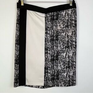 2/$30 Vince Camuto Asymmetrical Colorblock Skirt – Black/White – Size XL – GUC